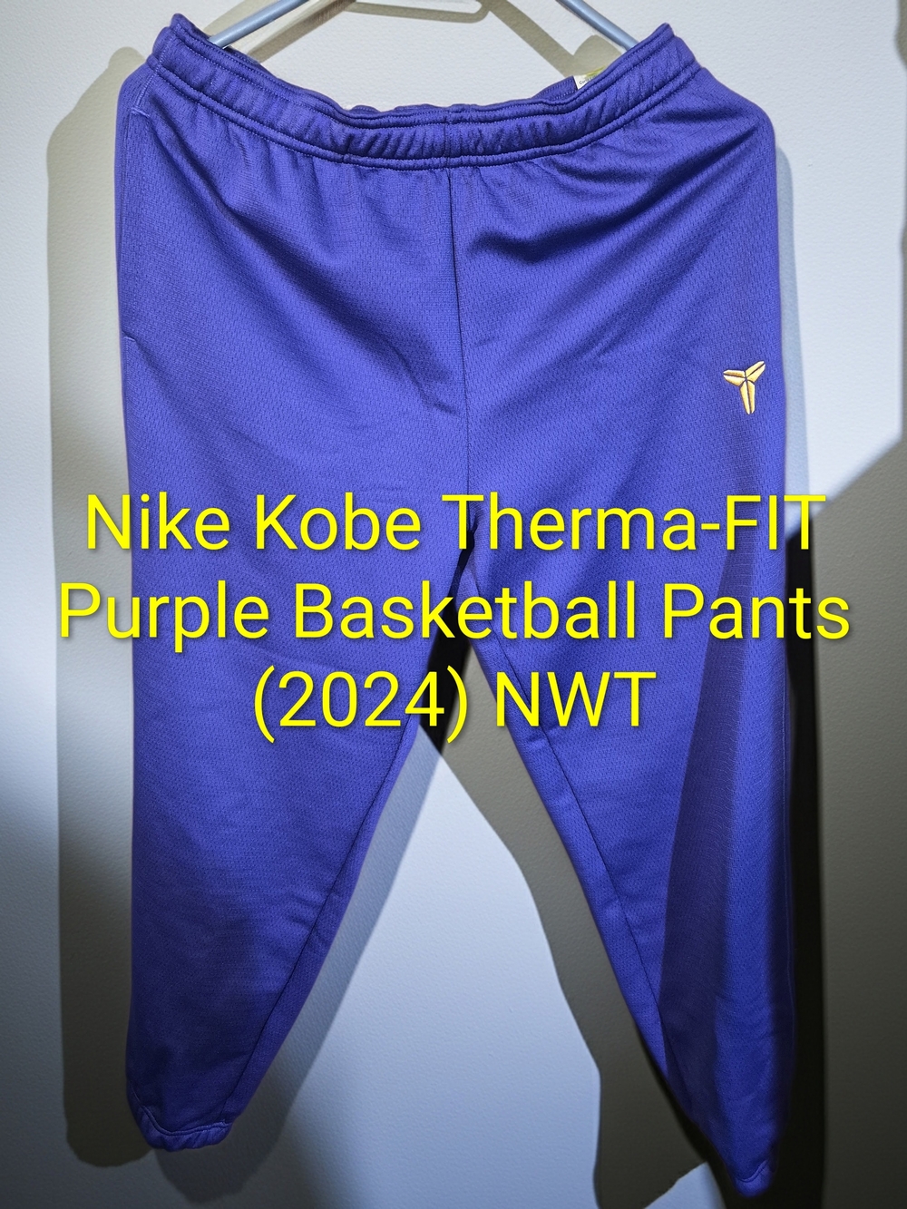Nike Kobe Therma-FIT Purple Basketball Sweatpants (2024) Sz L NWT